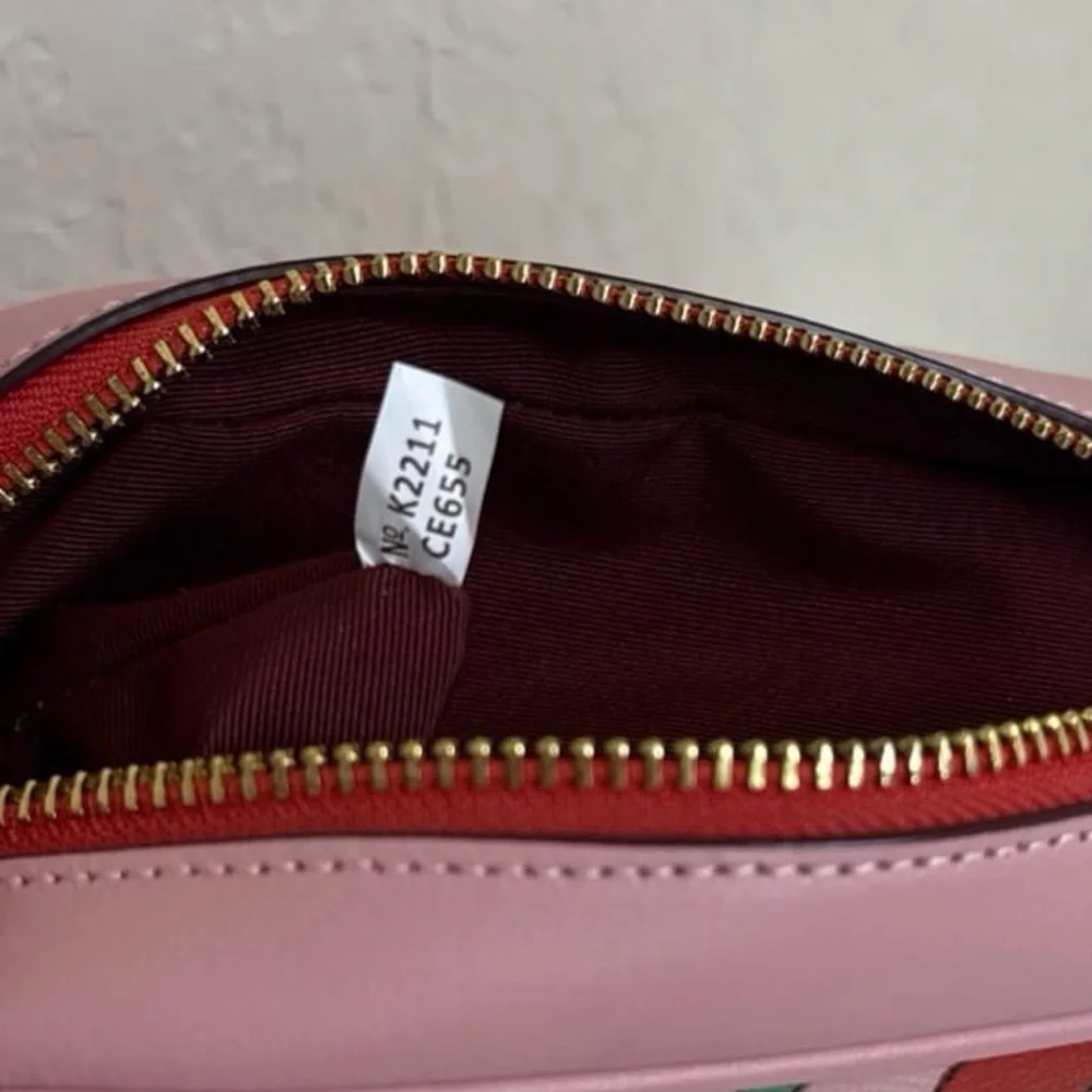 Coach Mini Jamie Camera Bag With Heart Cherry Print - Picture 10 of 12